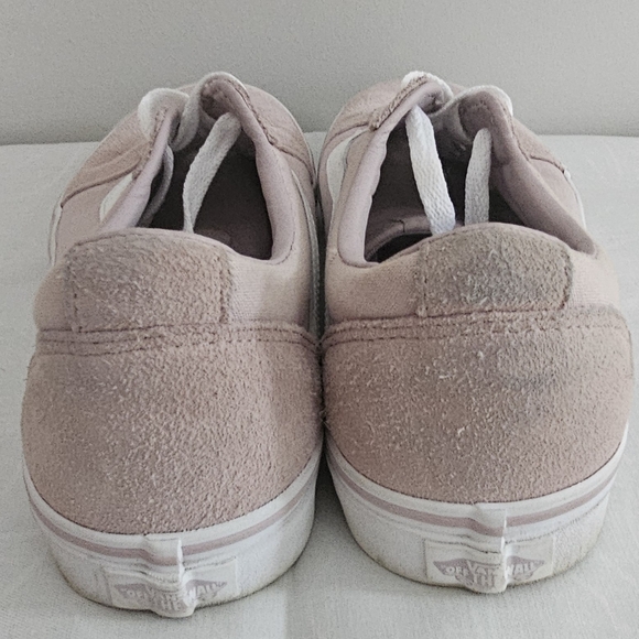 VANS Premium Old Skool Pink & White Suede Low-Top Sneakers - Picture 7 of 9